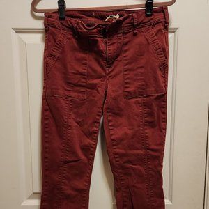 Anthropologie Sz 27 maroon pants